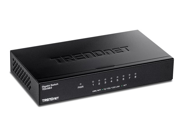 TRENDNET 8-Port Gigabit Switch /w metal