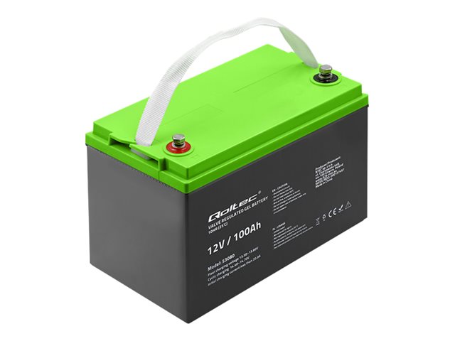 QOLTEC 53080 Gel Battery 12V 100Ah