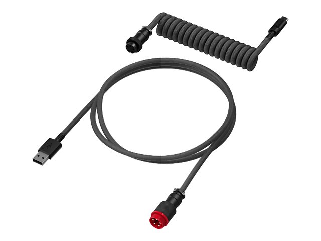 HP HyperX USB-C Coiled Cable Gray-Black